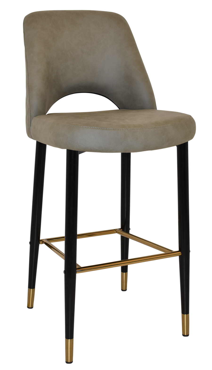 EZ STOOL ALBURY SIDE 750 METAL BLACK BRASS