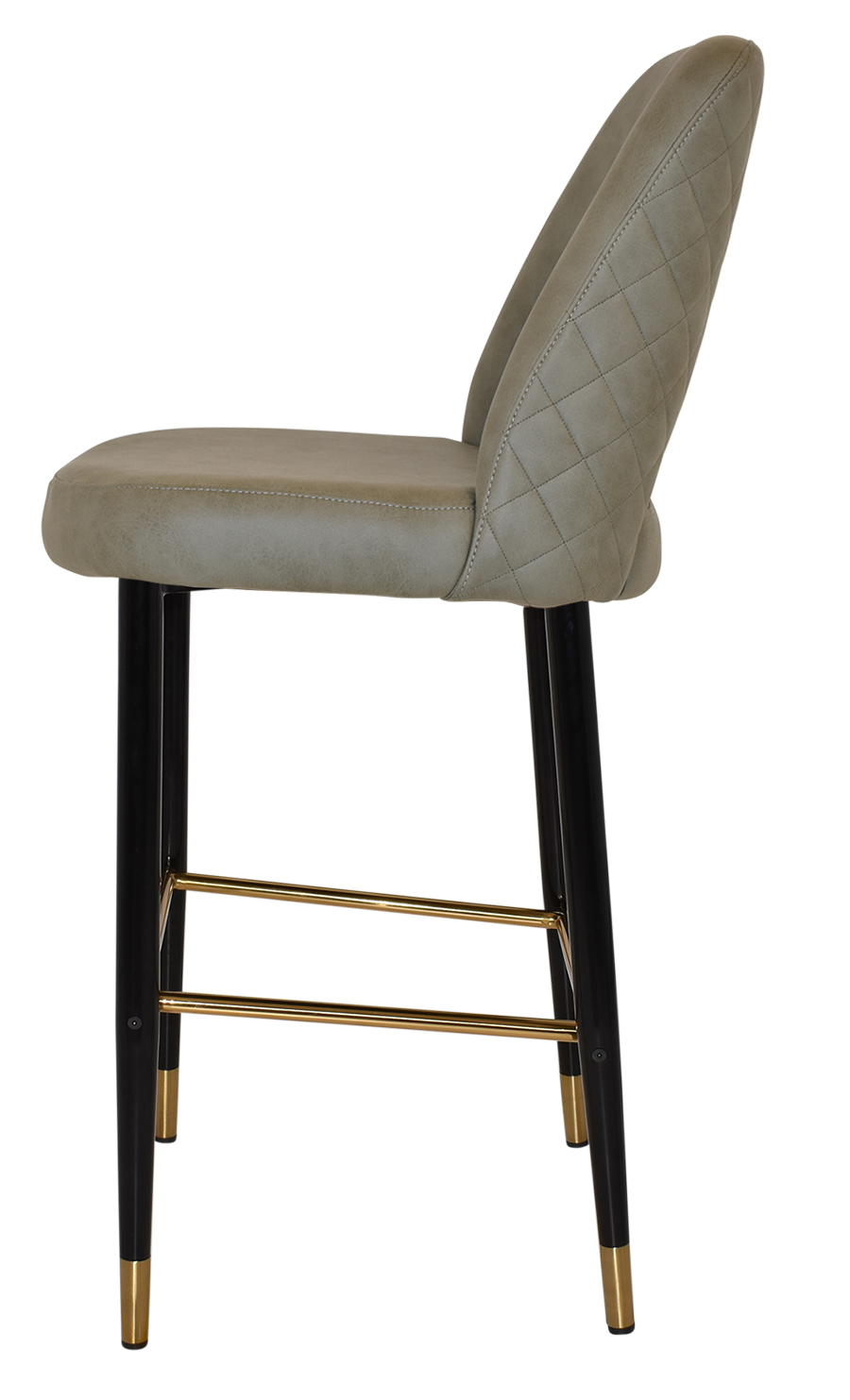 EZ STOOL ALBURY SIDE 750 METAL BLACK BRASS