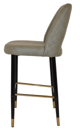 EZ STOOL ALBURY SIDE 750 METAL BLACK BRASS