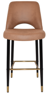 EZ STOOL ALBURY SIDE 750 METAL BLACK BRASS
