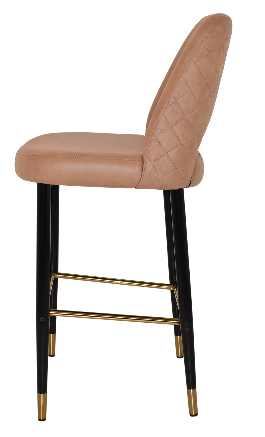 EZ STOOL ALBURY SIDE 750 METAL BLACK BRASS