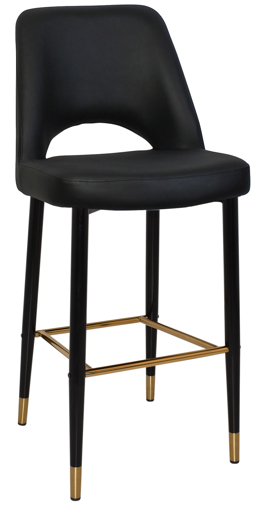 EZ STOOL ALBURY SIDE 750 METAL BLACK BRASS