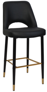 EZ STOOL ALBURY SIDE 750 METAL BLACK BRASS