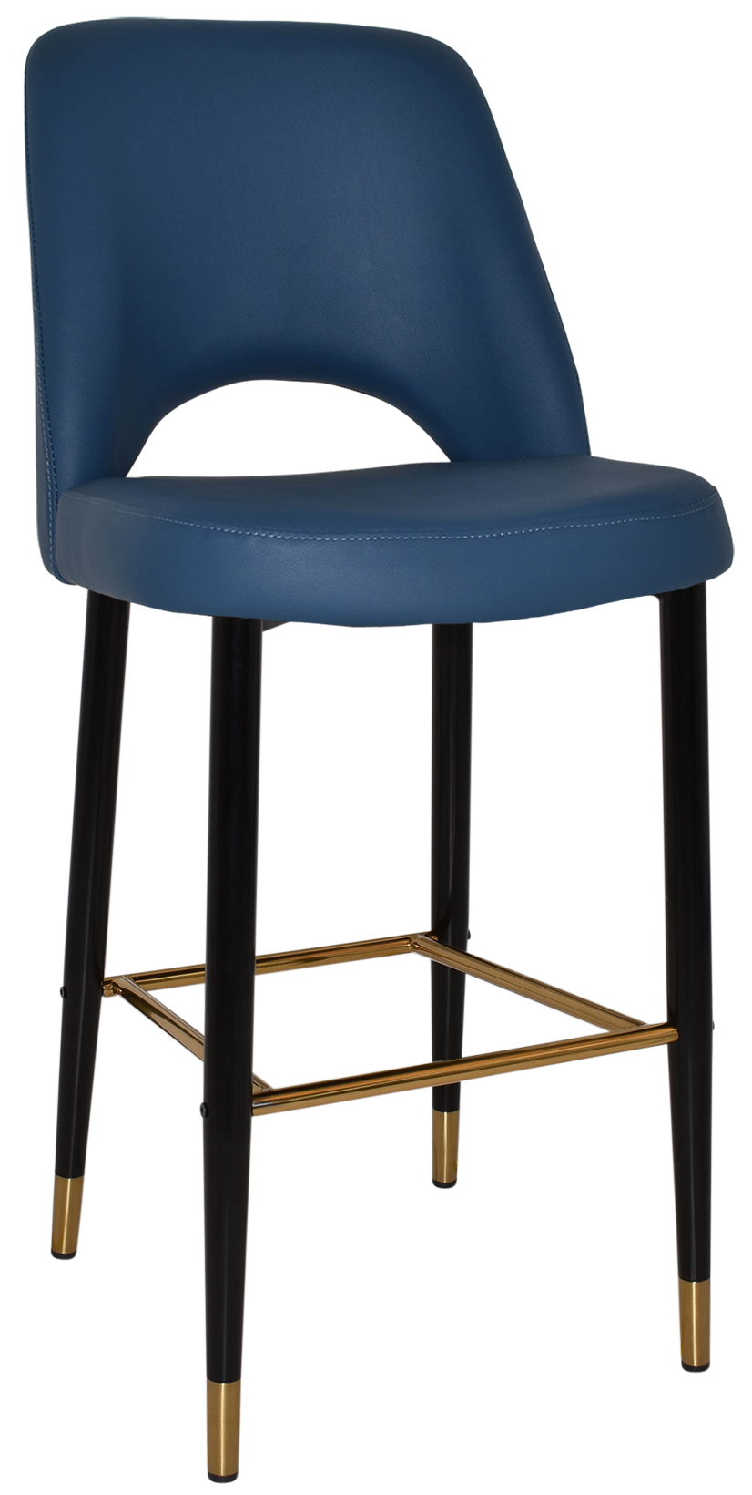 EZ STOOL ALBURY SIDE 750 METAL BLACK BRASS
