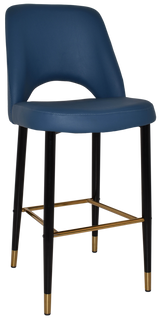 EZ STOOL ALBURY SIDE 750 METAL BLACK BRASS