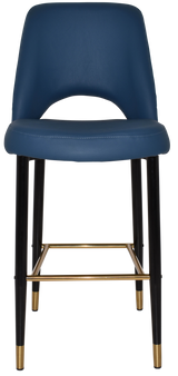 EZ STOOL ALBURY SIDE 750 METAL BLACK BRASS