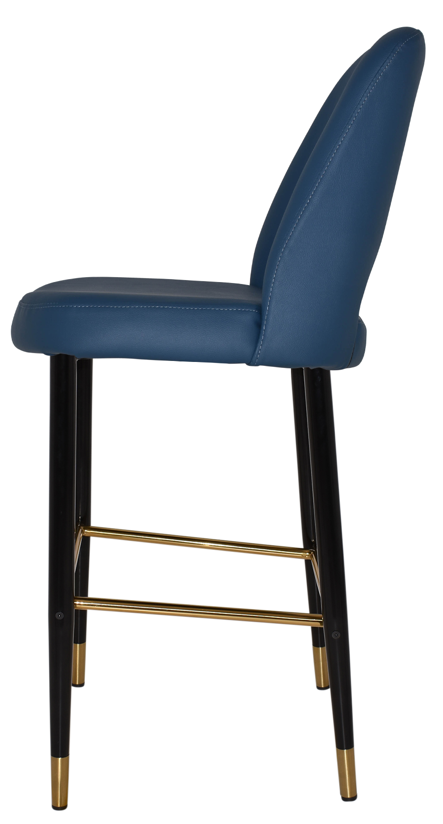 EZ STOOL ALBURY SIDE 750 METAL BLACK BRASS