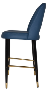 EZ STOOL ALBURY SIDE 750 METAL BLACK BRASS