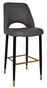 EZ STOOL ALBURY SIDE 750 METAL BLACK BRASS