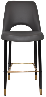 EZ STOOL ALBURY SIDE 750 METAL BLACK BRASS