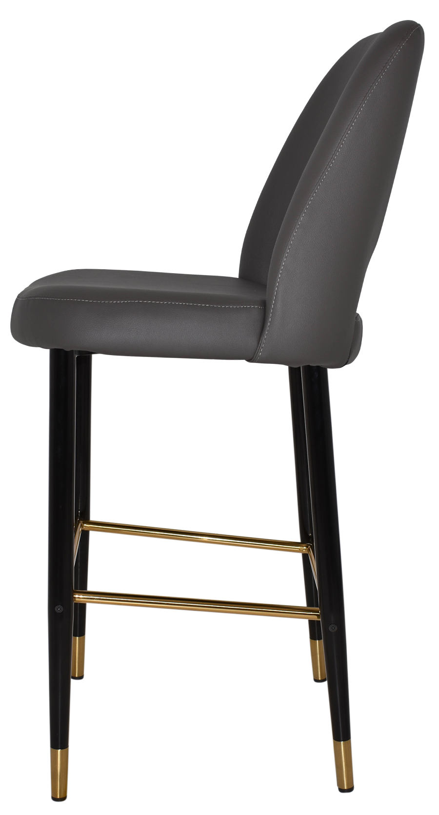 EZ STOOL ALBURY SIDE 750 METAL BLACK BRASS