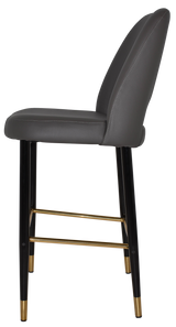 EZ STOOL ALBURY SIDE 750 METAL BLACK BRASS