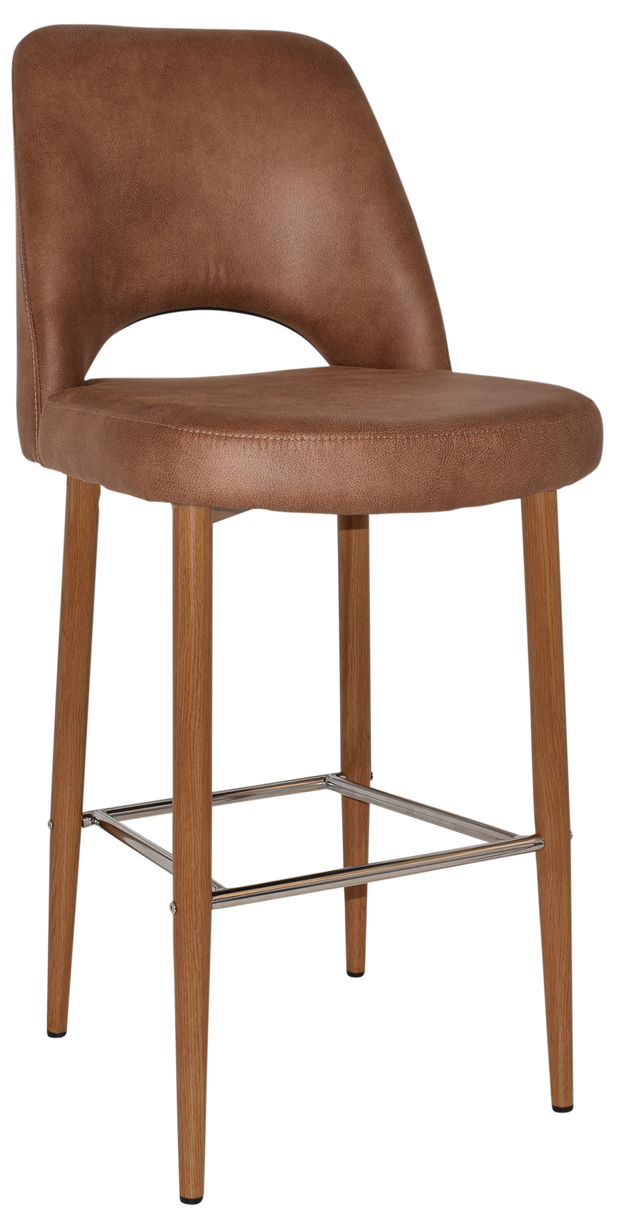 EZ STOOL ALBURY SIDE 750 METAL LIGHTOAK