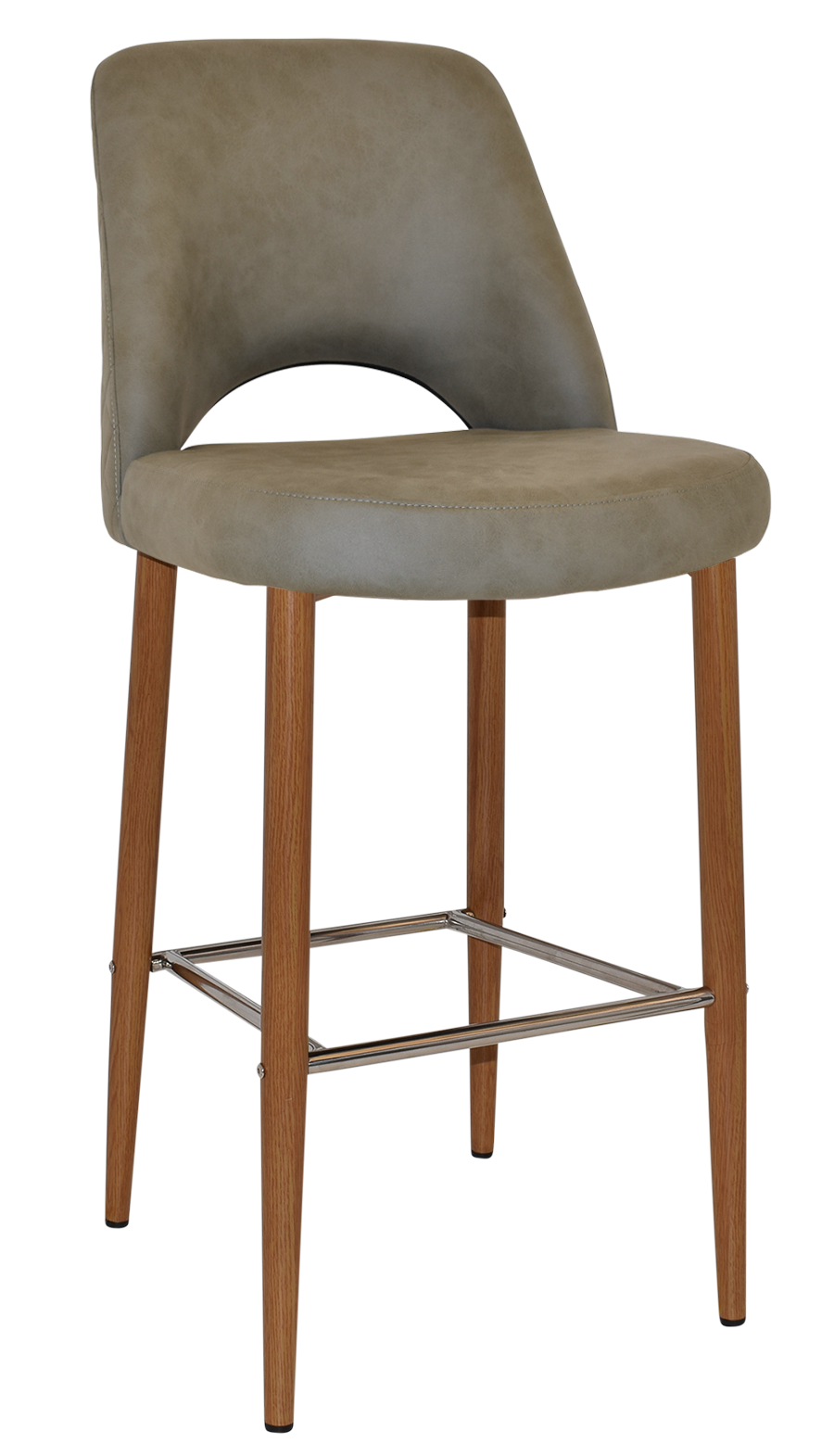 EZ STOOL ALBURY SIDE 750 METAL LIGHTOAK