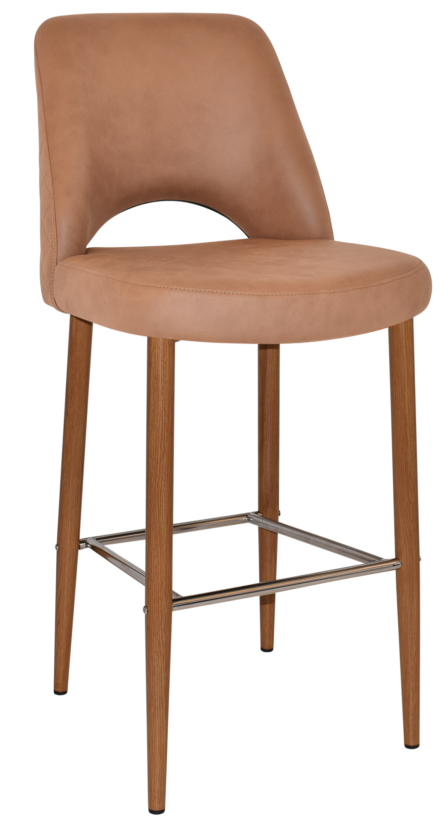 EZ STOOL ALBURY SIDE 750 METAL LIGHTOAK