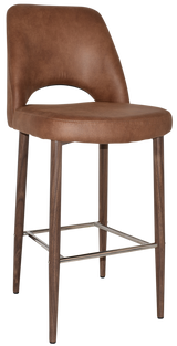 EZ STOOL ALBURY SIDE 750 METAL LIGHT WALNUT