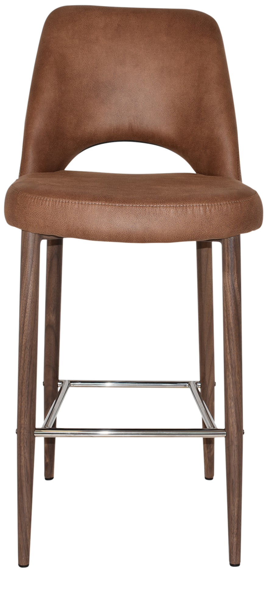 EZ STOOL ALBURY SIDE 750 METAL LIGHT WALNUT