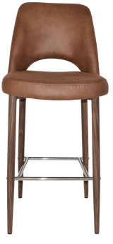 EZ STOOL ALBURY SIDE 750 METAL LIGHT WALNUT