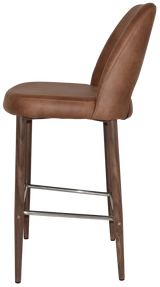 EZ STOOL ALBURY SIDE 750 METAL LIGHT WALNUT