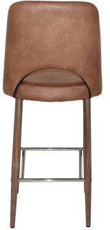 EZ STOOL ALBURY SIDE 750 METAL LIGHT WALNUT