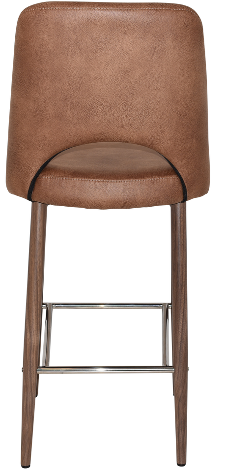 EZ STOOL ALBURY SIDE 750 METAL LIGHT WALNUT
