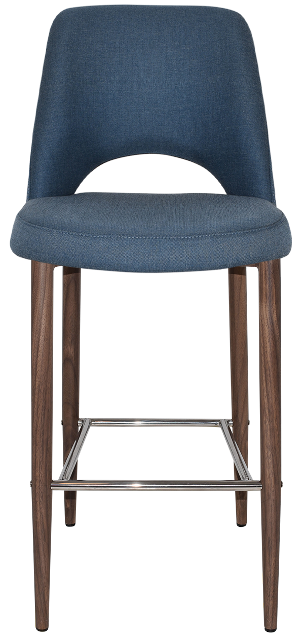 EZ STOOL ALBURY SIDE 750 METAL LIGHT WALNUT