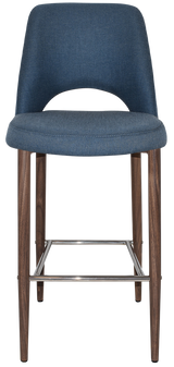 EZ STOOL ALBURY SIDE 750 METAL LIGHT WALNUT