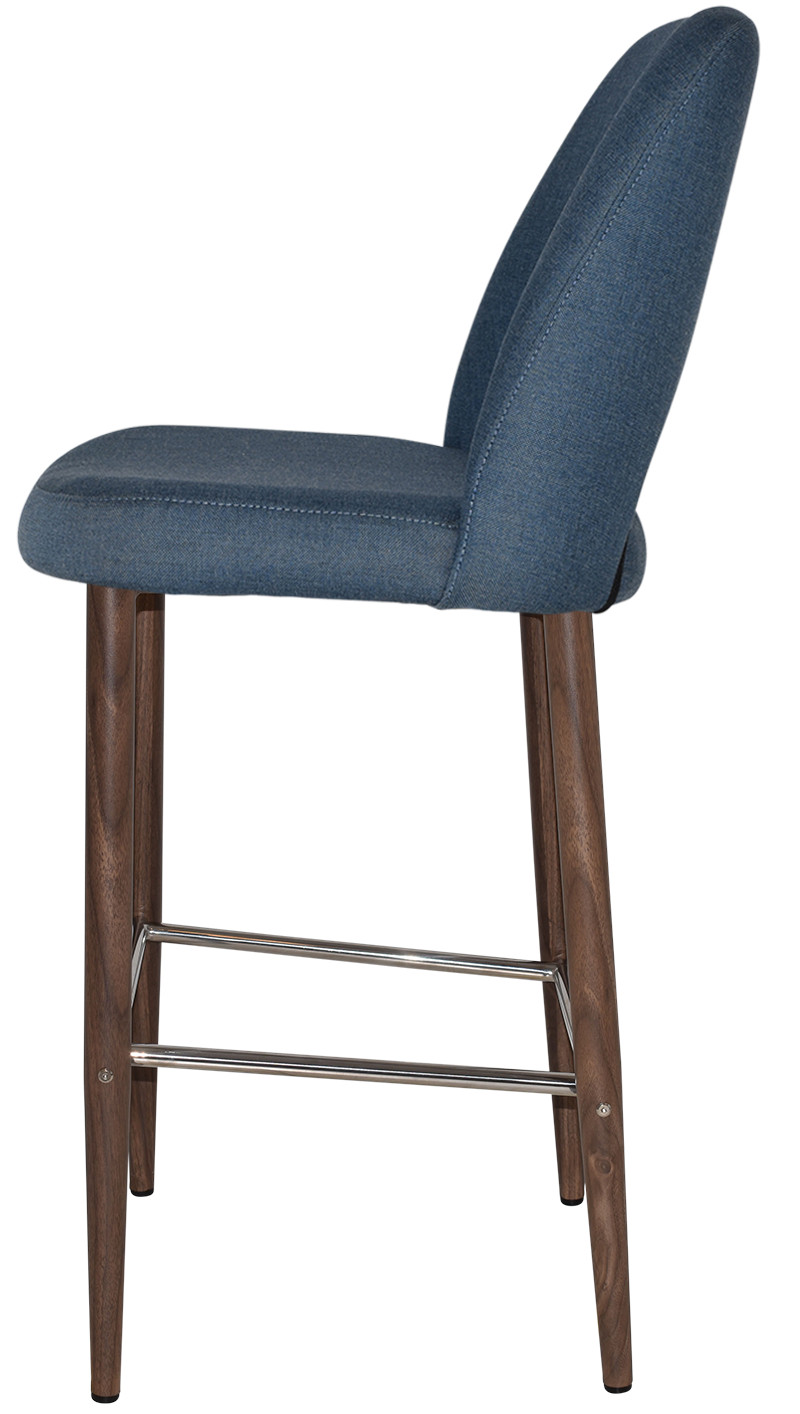 EZ STOOL ALBURY SIDE 750 METAL LIGHT WALNUT