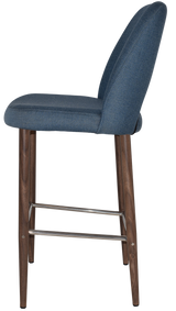 EZ STOOL ALBURY SIDE 750 METAL LIGHT WALNUT