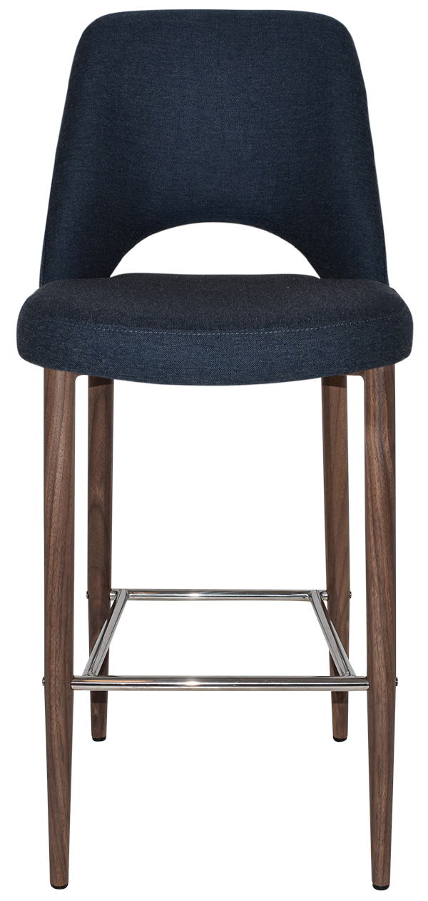 EZ STOOL ALBURY SIDE 750 METAL LIGHT WALNUT
