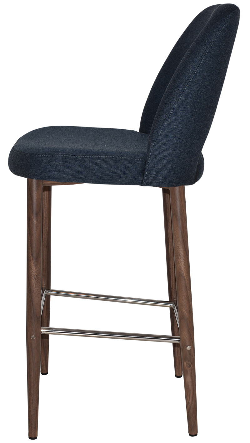 EZ STOOL ALBURY SIDE 750 METAL LIGHT WALNUT