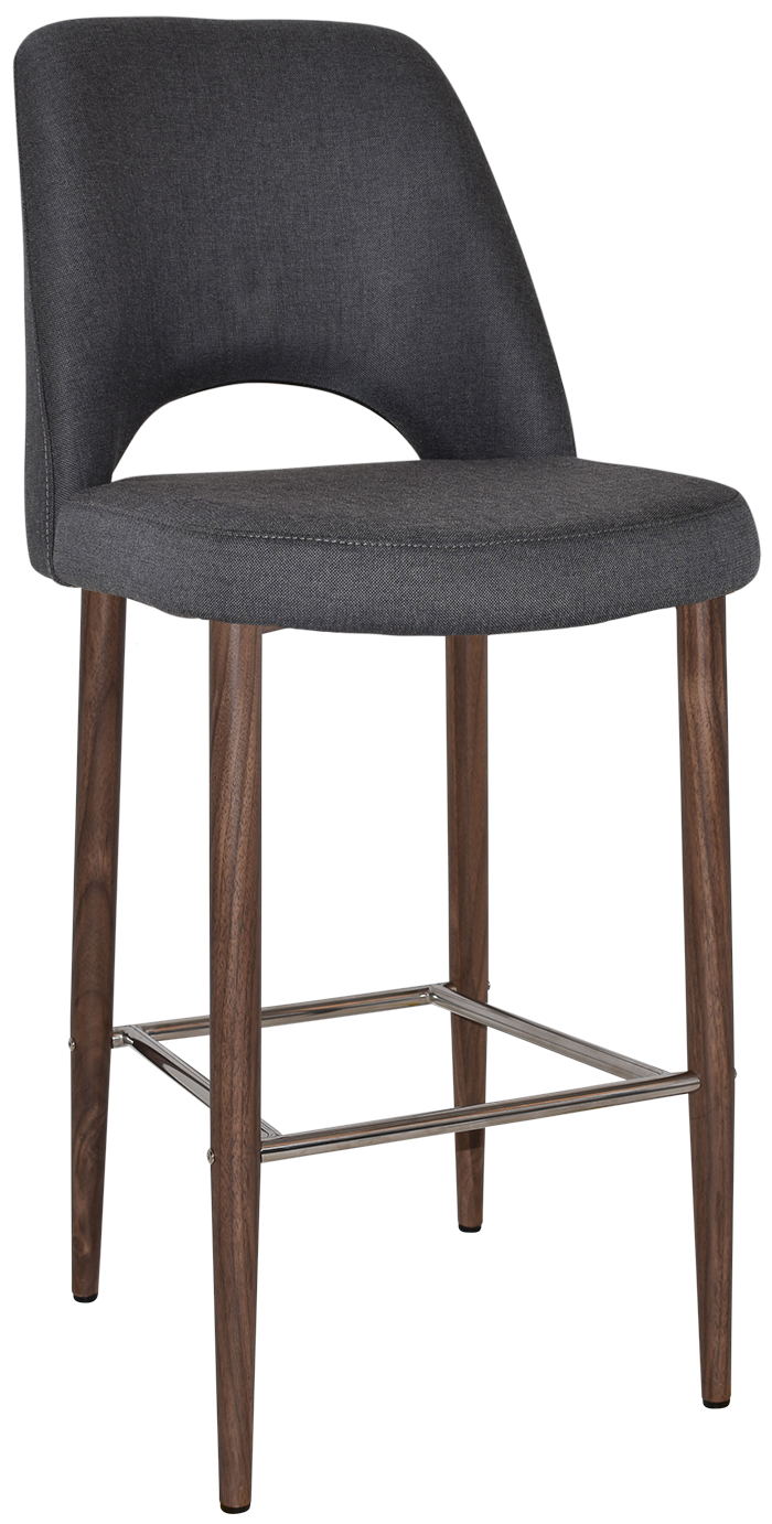 EZ STOOL ALBURY SIDE 750 METAL LIGHT WALNUT