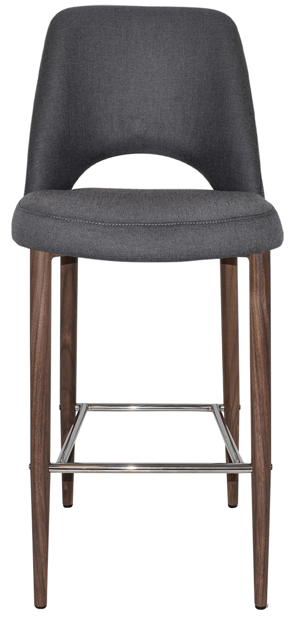 EZ STOOL ALBURY SIDE 750 METAL LIGHT WALNUT
