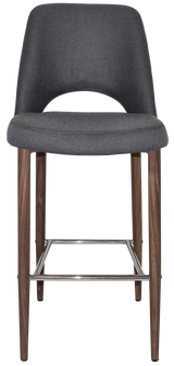 EZ STOOL ALBURY SIDE 750 METAL LIGHT WALNUT