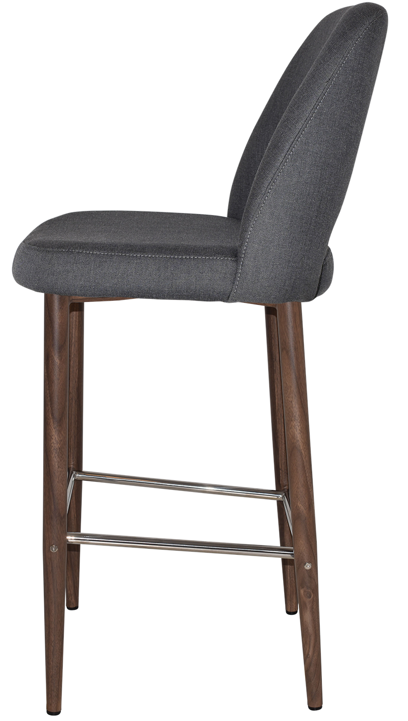 EZ STOOL ALBURY SIDE 750 METAL LIGHT WALNUT
