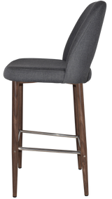 EZ STOOL ALBURY SIDE 750 METAL LIGHT WALNUT