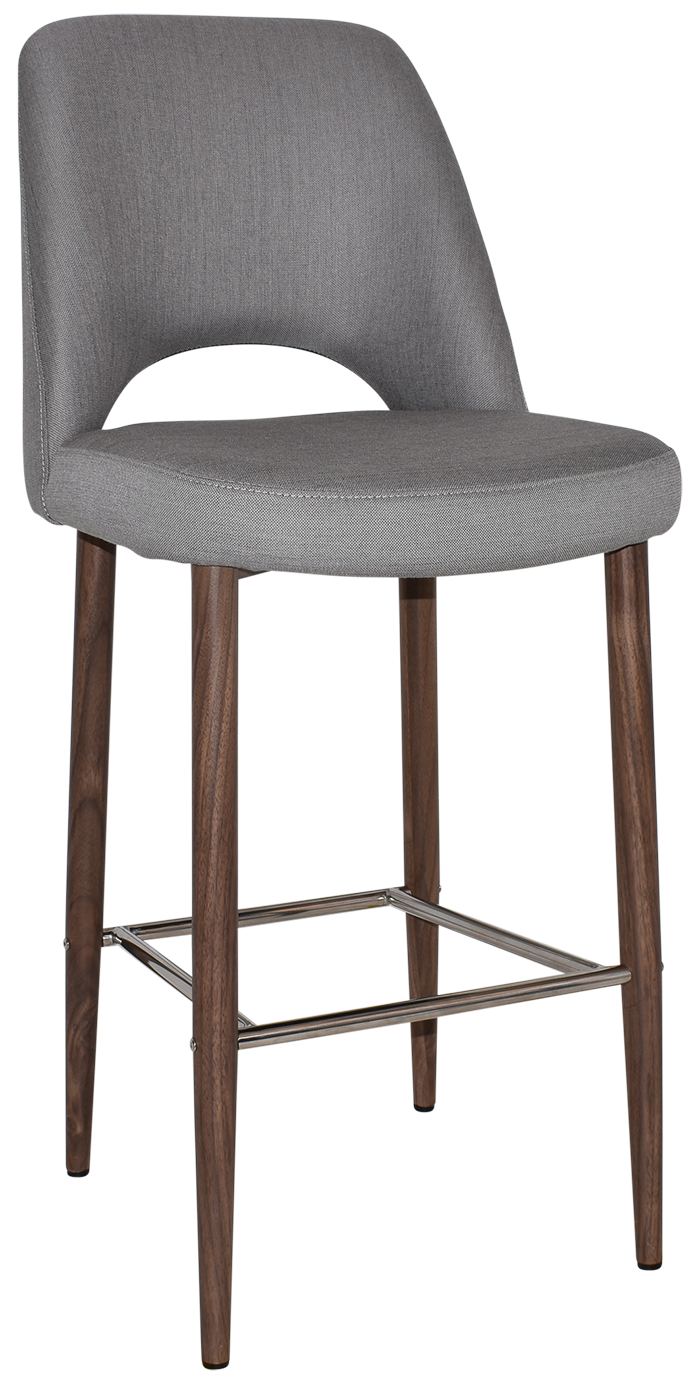 EZ STOOL ALBURY SIDE 750 METAL LIGHT WALNUT