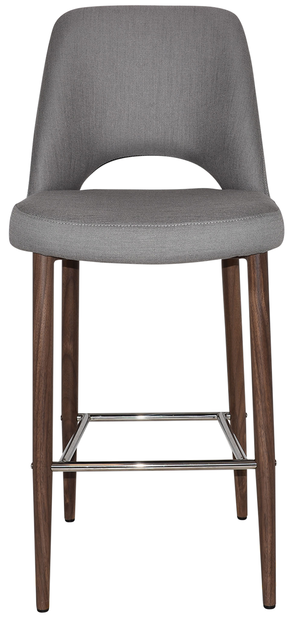 EZ STOOL ALBURY SIDE 750 METAL LIGHT WALNUT