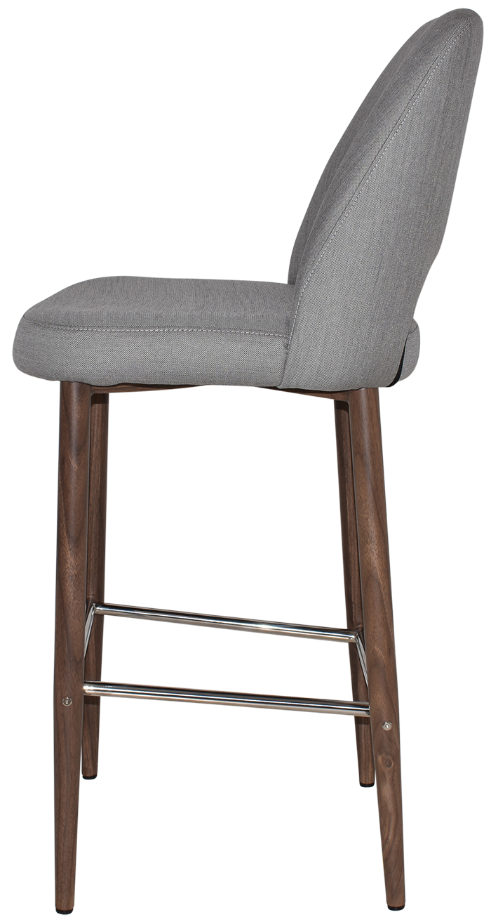 EZ STOOL ALBURY SIDE 750 METAL LIGHT WALNUT