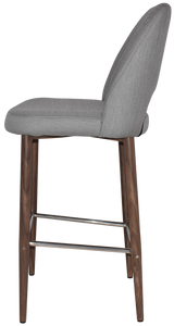 EZ STOOL ALBURY SIDE 750 METAL LIGHT WALNUT