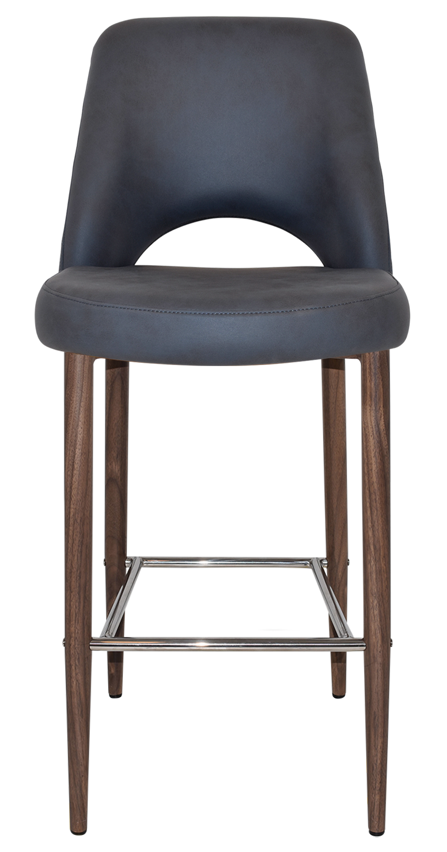 EZ STOOL ALBURY SIDE 750 METAL LIGHT WALNUT