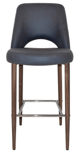 EZ STOOL ALBURY SIDE 750 METAL LIGHT WALNUT