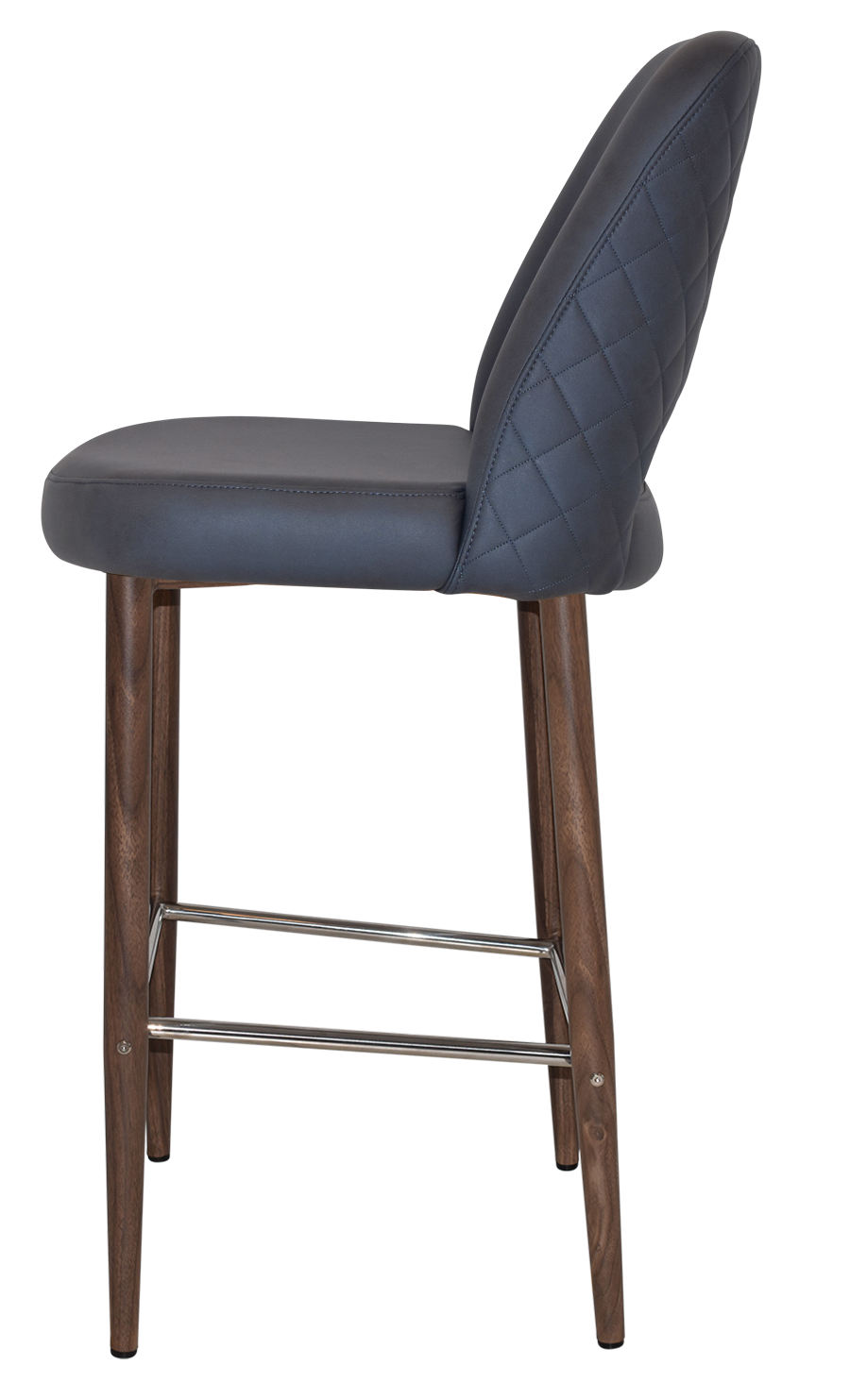 EZ STOOL ALBURY SIDE 750 METAL LIGHT WALNUT