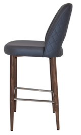 EZ STOOL ALBURY SIDE 750 METAL LIGHT WALNUT