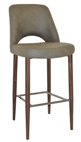 EZ STOOL ALBURY SIDE 750 METAL LIGHT WALNUT