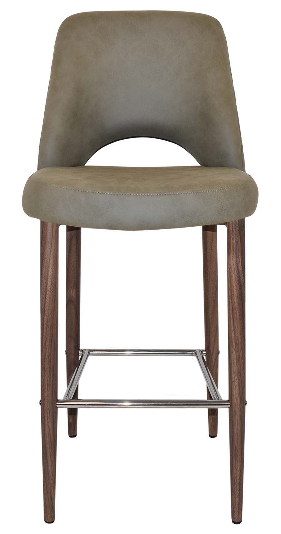 EZ STOOL ALBURY SIDE 750 METAL LIGHT WALNUT
