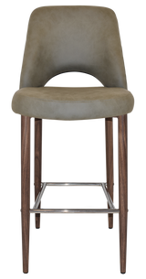 EZ STOOL ALBURY SIDE 750 METAL LIGHT WALNUT