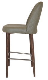 EZ STOOL ALBURY SIDE 750 METAL LIGHT WALNUT