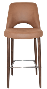 EZ STOOL ALBURY SIDE 750 METAL LIGHT WALNUT