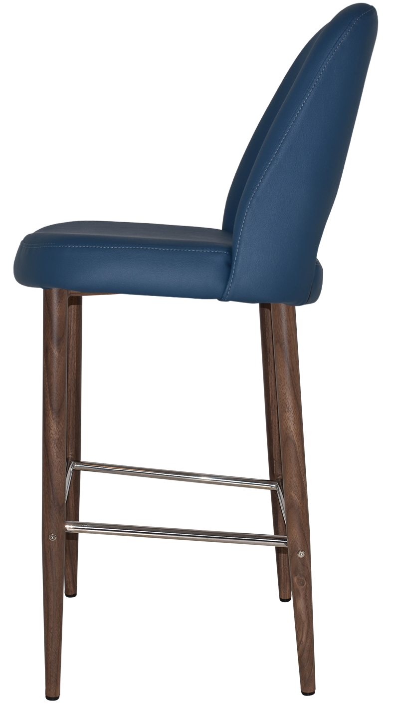 EZ STOOL ALBURY SIDE 750 METAL LIGHT WALNUT